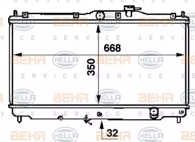 Теплообменник BEHR HELLA SERVICE 8MK 376 707-351