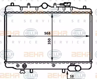 Теплообменник BEHR HELLA SERVICE 8MK 376 707-451