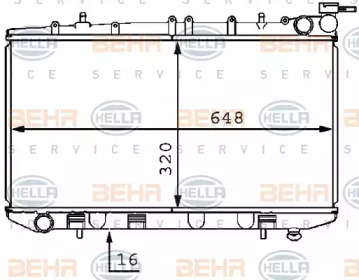 Теплообменник BEHR HELLA SERVICE 8MK 376 707-491