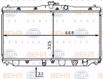 Теплообменник BEHR HELLA SERVICE 8MK 376 707-501