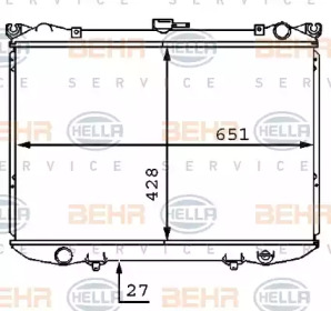 Теплообменник BEHR HELLA SERVICE 8MK 376 707-521