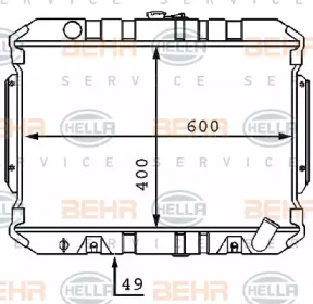 Теплообменник BEHR HELLA SERVICE 8MK 376 707-581