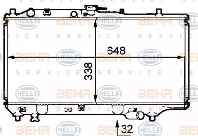 Теплообменник BEHR HELLA SERVICE 8MK 376 707-661