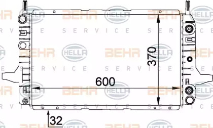 Теплообменник BEHR HELLA SERVICE 8MK 376 707-681