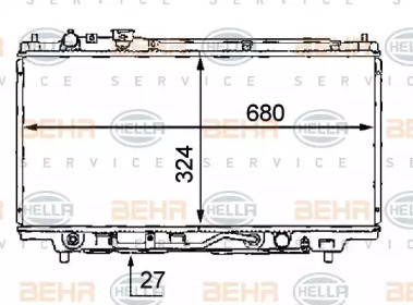 Теплообменник BEHR HELLA SERVICE 8MK 376 707-771