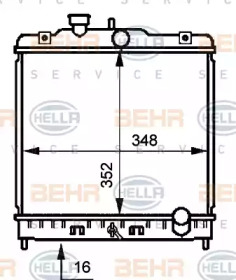 Теплообменник BEHR HELLA SERVICE 8MK 376 707-781