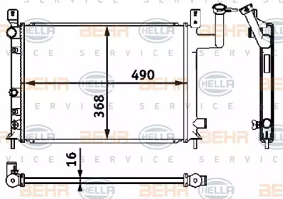 Теплообменник BEHR HELLA SERVICE 8MK 376 708-141