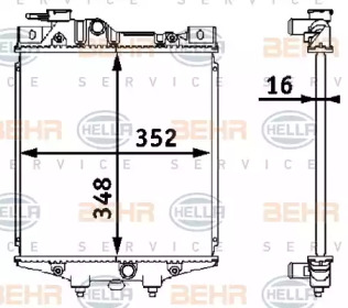 Теплообменник BEHR HELLA SERVICE 8MK 376 708-221