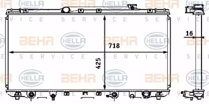 Теплообменник BEHR HELLA SERVICE 8MK 376 708-361