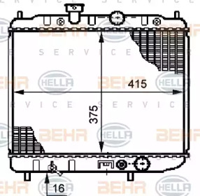 Теплообменник BEHR HELLA SERVICE 8MK 376 708-541