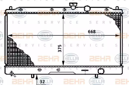 Теплообменник BEHR HELLA SERVICE 8MK 376 708-651