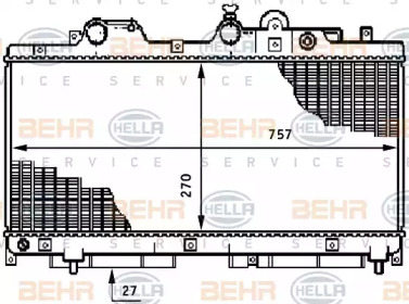 Теплообменник BEHR HELLA SERVICE 8MK 376 708-731