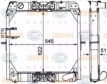 Теплообменник BEHR HELLA SERVICE 8MK 376 709-101