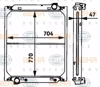 Теплообменник BEHR HELLA SERVICE 8MK 376 709-761