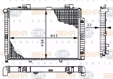 Теплообменник BEHR HELLA SERVICE 8MK 376 710-234