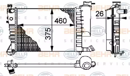 Теплообменник BEHR HELLA SERVICE 8MK 376 710-251