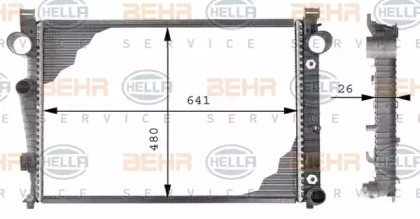 Теплообменник BEHR HELLA SERVICE 8MK 376 710-284