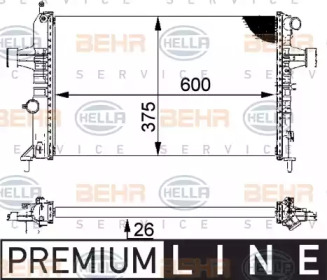 Теплообменник BEHR HELLA SERVICE 8MK 376 710-311