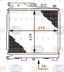 Теплообменник BEHR HELLA SERVICE 8MK 376 710-741