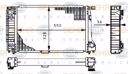 Теплообменник BEHR HELLA SERVICE 8MK 376 710-784