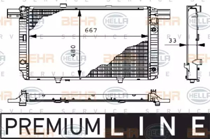 Теплообменник BEHR HELLA SERVICE 8MK 376 711-091