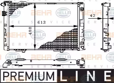 Теплообменник BEHR HELLA SERVICE 8MK 376 711-101