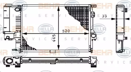 Теплообменник BEHR HELLA SERVICE 8MK 376 711-124