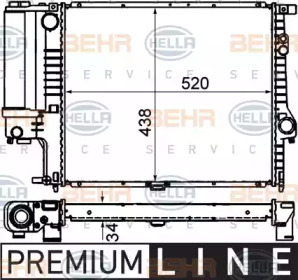 Теплообменник BEHR HELLA SERVICE 8MK 376 711-134