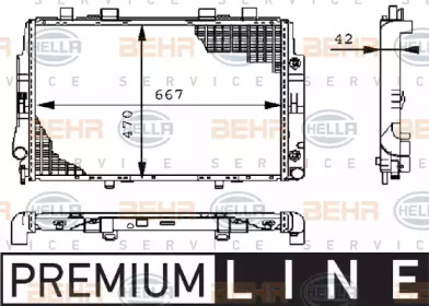 Теплообменник BEHR HELLA SERVICE 8MK 376 711-171