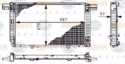 Теплообменник BEHR HELLA SERVICE 8MK 376 711-181