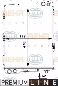 Теплообменник BEHR HELLA SERVICE 8MK 376 711-281