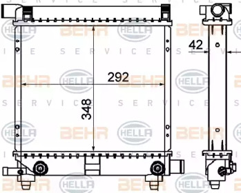 Теплообменник BEHR HELLA SERVICE 8MK 376 711-314