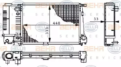 Теплообменник BEHR HELLA SERVICE 8MK 376 711-591