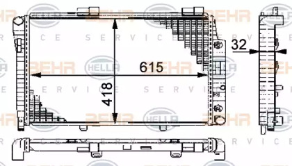 Теплообменник BEHR HELLA SERVICE 8MK 376 712-024