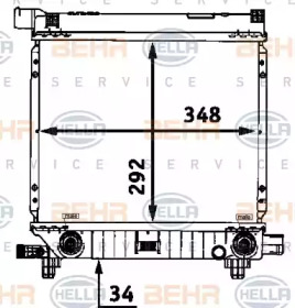 Теплообменник BEHR HELLA SERVICE 8MK 376 712-164