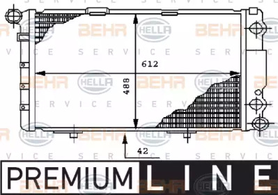 Теплообменник BEHR HELLA SERVICE 8MK 376 712-261