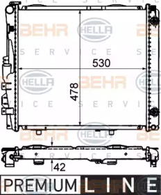 Теплообменник BEHR HELLA SERVICE 8MK 376 712-421