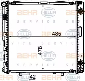 Теплообменник BEHR HELLA SERVICE 8MK 376 712-444