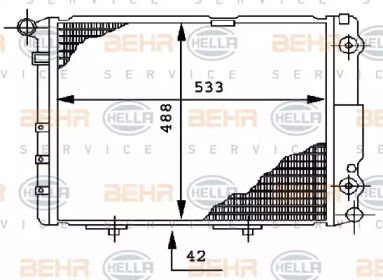 Теплообменник BEHR HELLA SERVICE 8MK 376 712-454