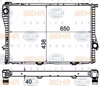 Теплообменник BEHR HELLA SERVICE 8MK 376 712-484