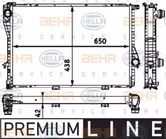 Теплообменник BEHR HELLA SERVICE 8MK 376 712-501