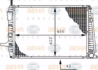 Теплообменник BEHR HELLA SERVICE 8MK 376 712-561