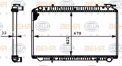 Теплообменник BEHR HELLA SERVICE 8MK 376 712-731