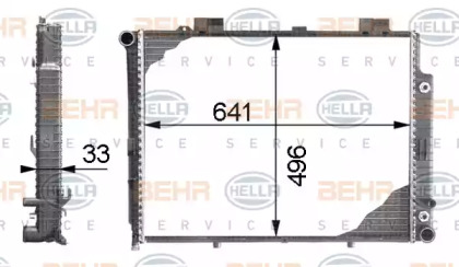 Теплообменник BEHR HELLA SERVICE 8MK 376 712-754