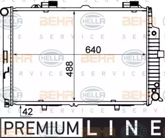 Теплообменник BEHR HELLA SERVICE 8MK 376 712-781