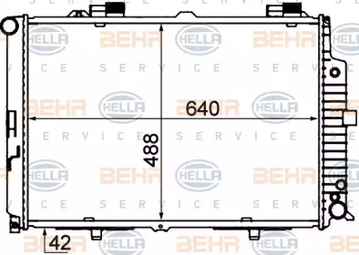 Теплообменник BEHR HELLA SERVICE 8MK 376 712-784