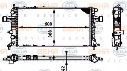 Теплообменник BEHR HELLA SERVICE 8MK 376 713-021