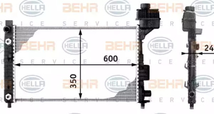 Теплообменник BEHR HELLA SERVICE 8MK 376 713-044