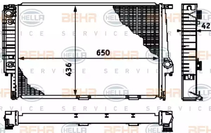 Теплообменник BEHR HELLA SERVICE 8MK 376 713-134