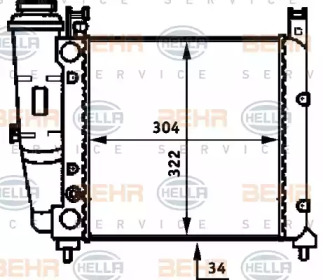 Теплообменник BEHR HELLA SERVICE 8MK 376 713-501